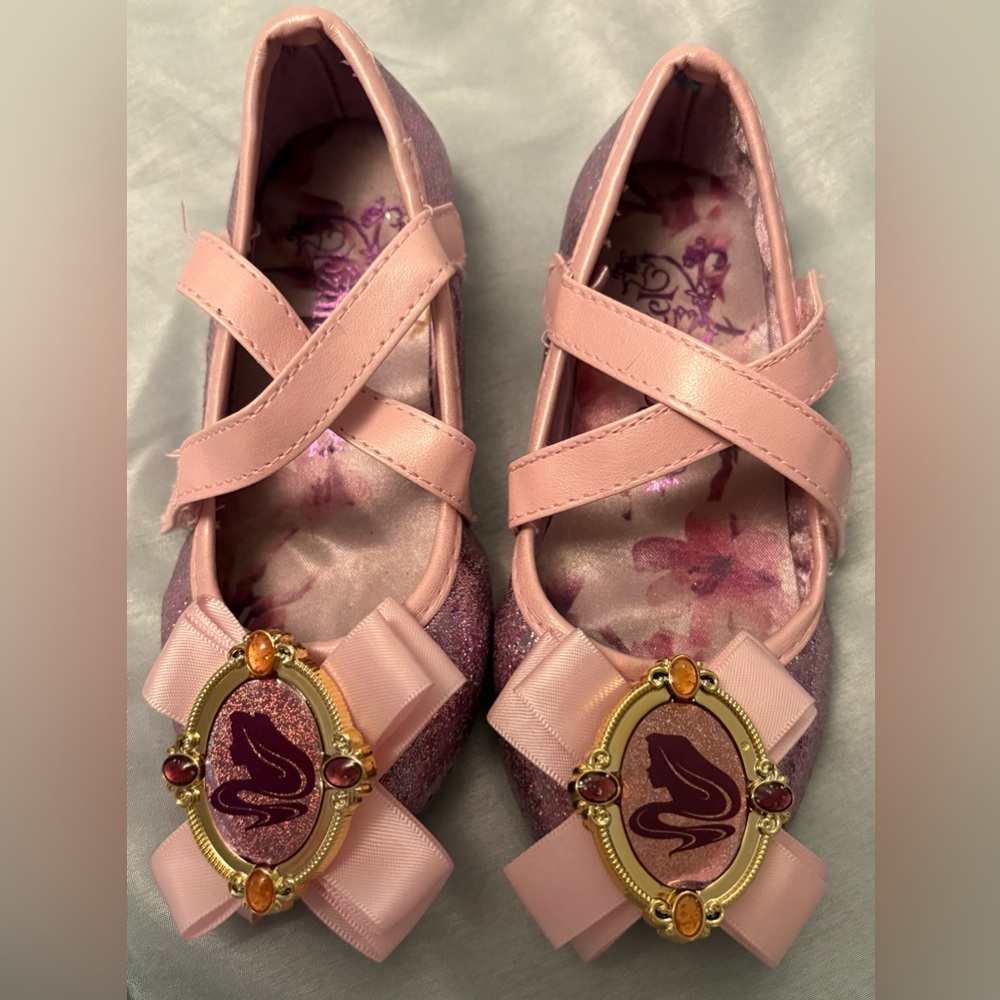 Disney Rapunzel Glitter Dress Shoes with Bow